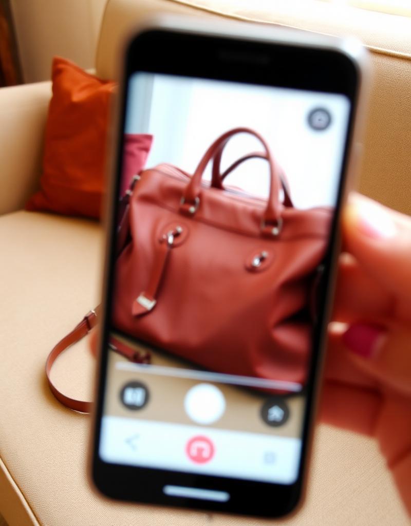 Noyer foncé — Sac en cuir - avant